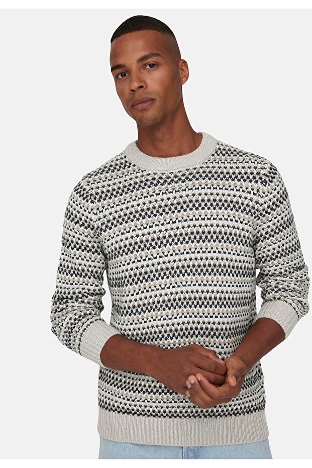 Pullover MUSA Strickpullover R-Neck - 6