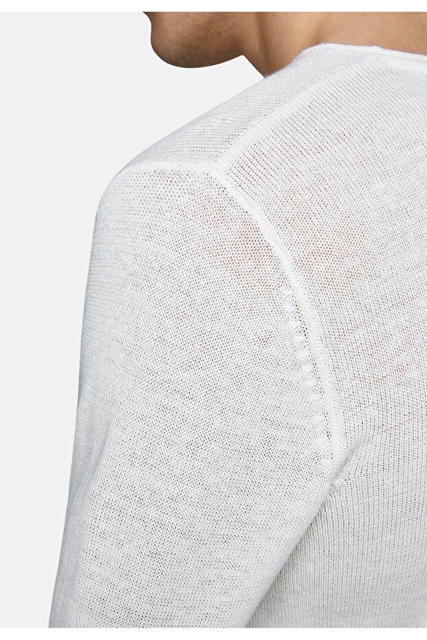 Strickpullover Linen Pullover R-Neck - 6