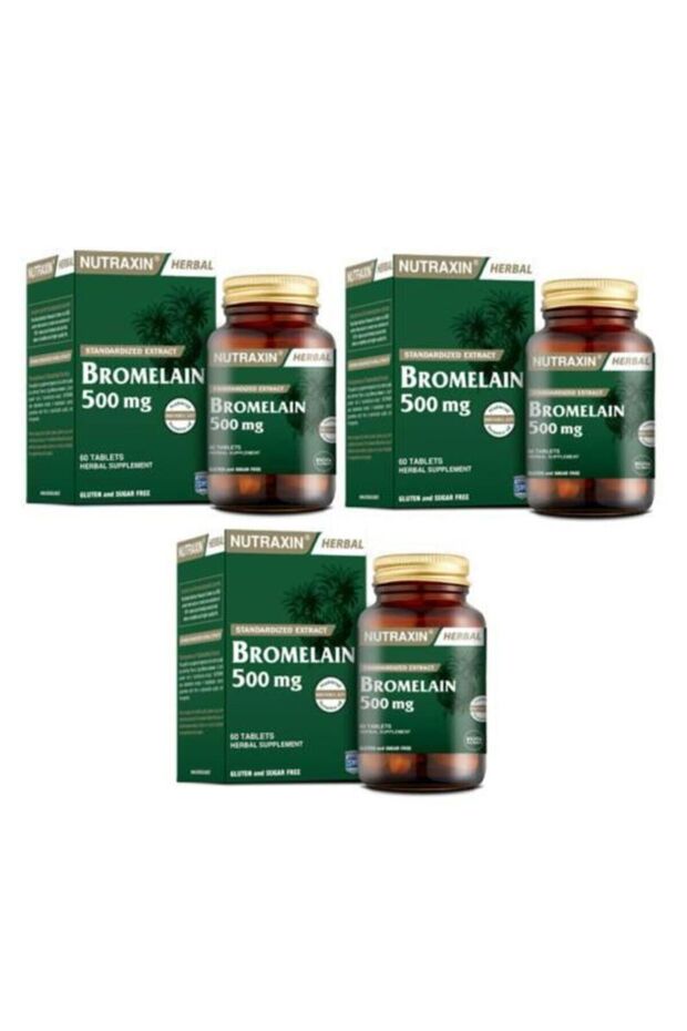 Bromelain 60 Kapsül X 3 - 1
