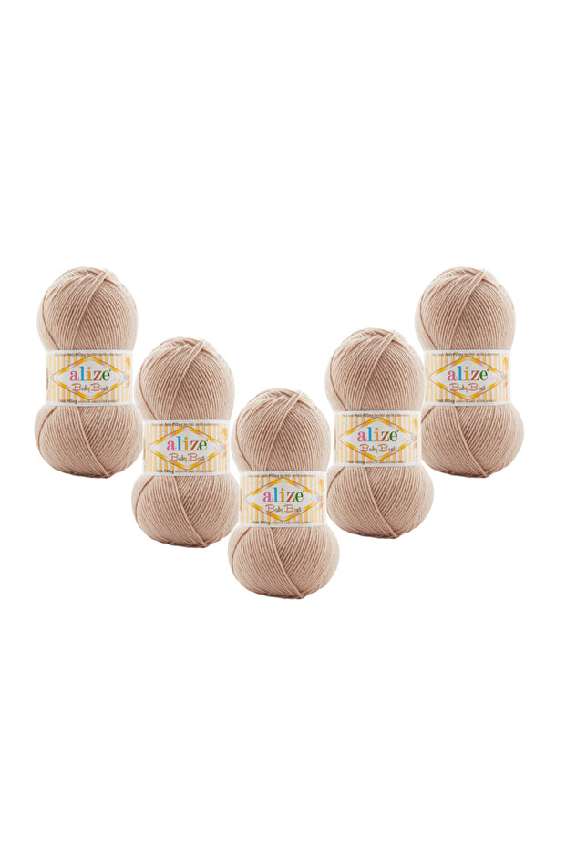 5 Pieces Baby Best Anti-Pilling Bamboo Blend 506 - 100 Gr. 240 Meters.