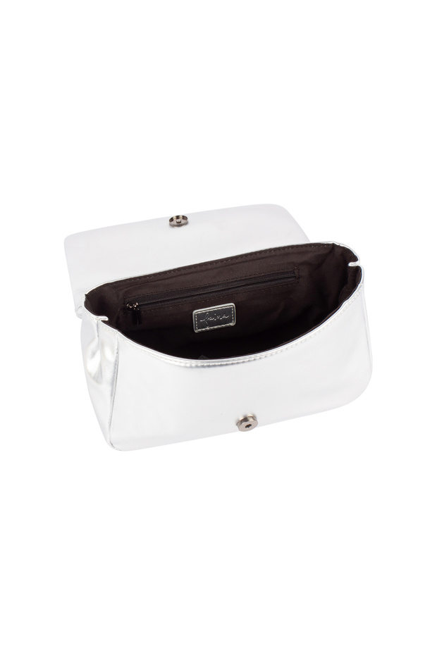Schultertasche im Metallic-Look - 4