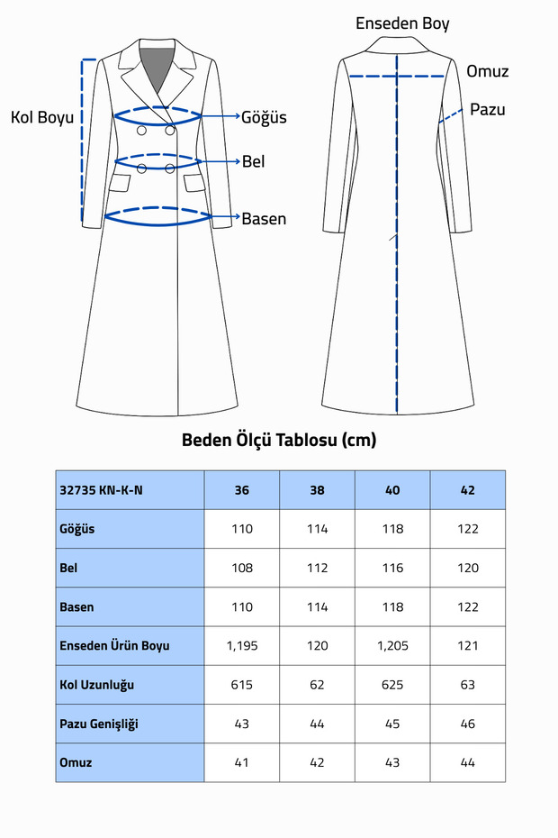 Taba Modern Oversize Geniş Cepli Palto - 8