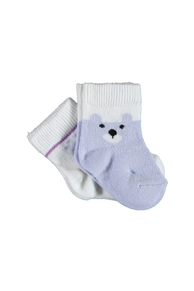 Happy Bear 2-Piece Baby Socks 68413