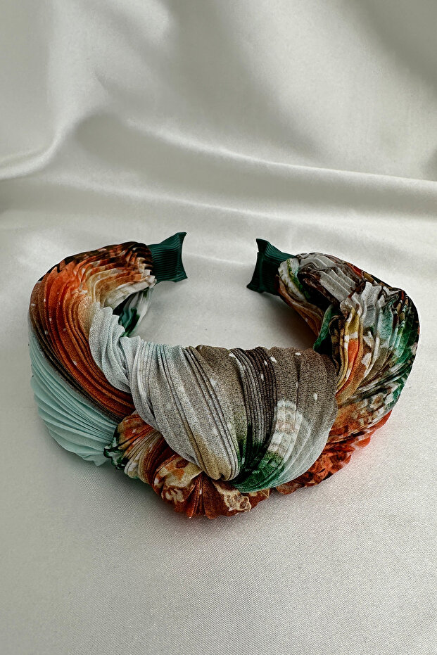 تاج مطوي ملون بنمط الزهور - 5