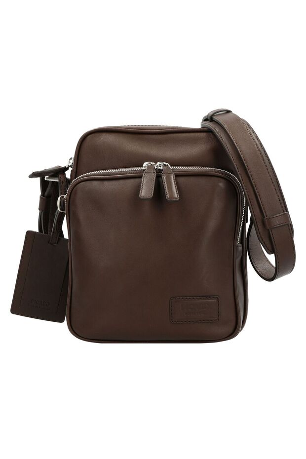 Authentic Umhängetasche Leder 19 cm