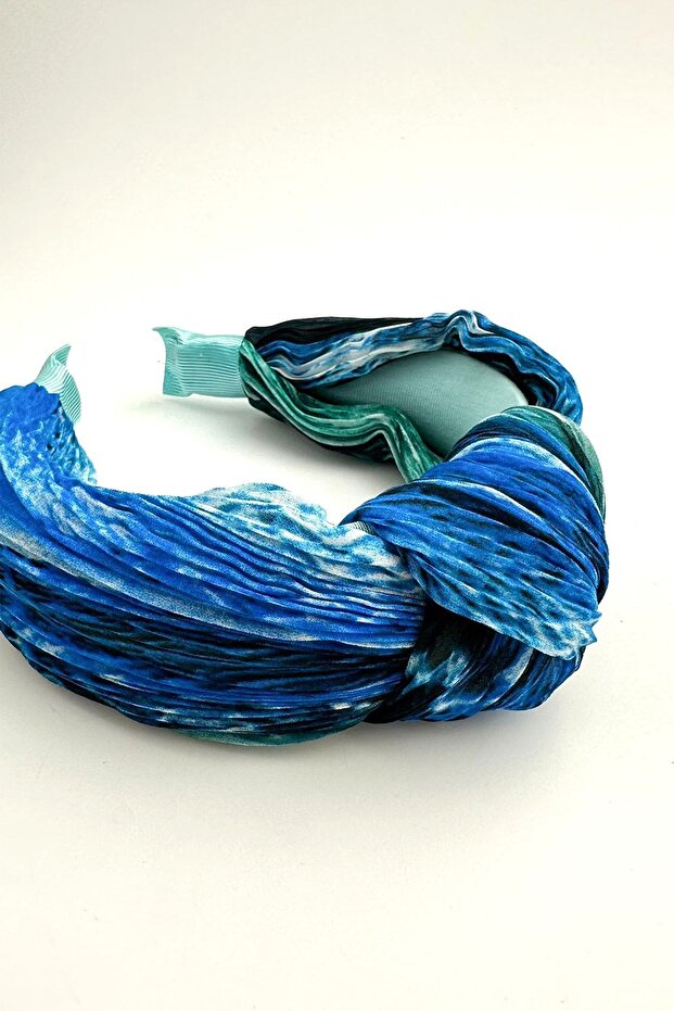 Mavi Renk Desenli Piliseli Taç - 3