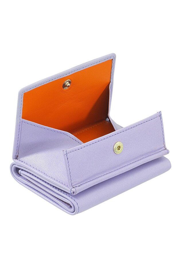 Geldbörse Leder 10 cm - 4