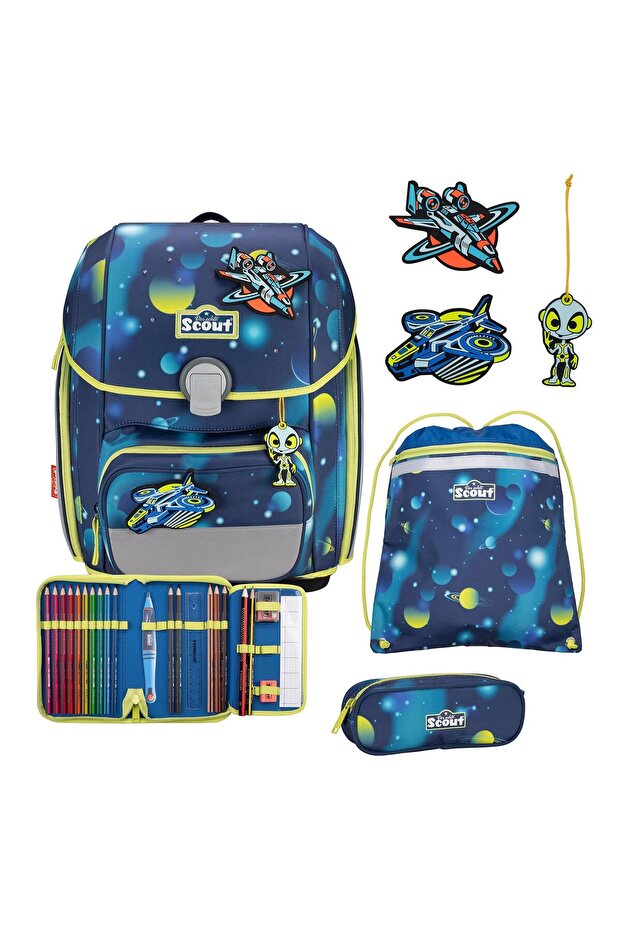 Genius LED School Bag Set 4pcs.