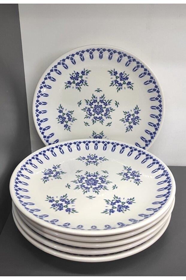 Porcelain Includes 6 Pieces of 24 cm Serving Plate