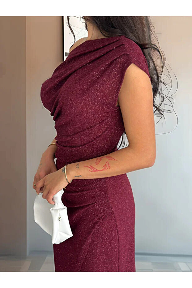 Anvelop Simli Abiye Elbise - 5