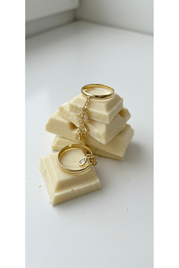 خاتم مزدوج متدلي من تشارمل بتصميم متعدد المظهر قابل للتعديل - 2