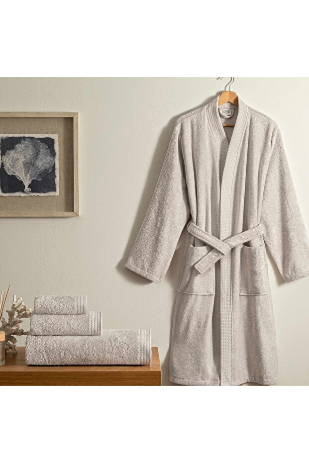 Cozy Bambu S/M Bornoz Vizon - 3