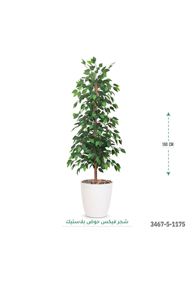 شجرة ورق فيكس صناعية 160سم - 1