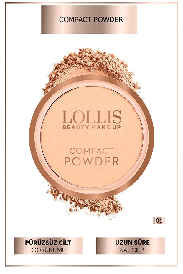 Compact Powder Pudra Pürüzsüz Görünüm Hafif Dokulu Kompakt Powder 01 - 1