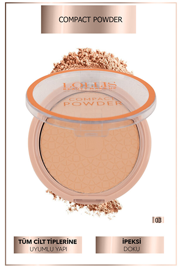 Compact Powder Pudra Pürüzsüz Görünüm Hafif Dokulu Kompakt Powder 03 - 3