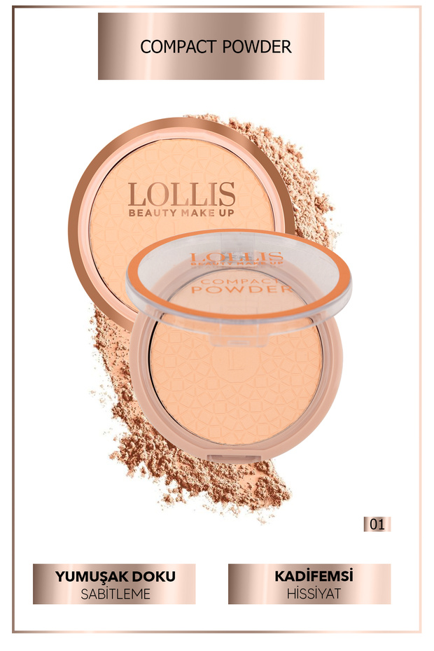 Compact Powder Pudra Pürüzsüz Görünüm Hafif Dokulu Kompakt Powder 01 - 3