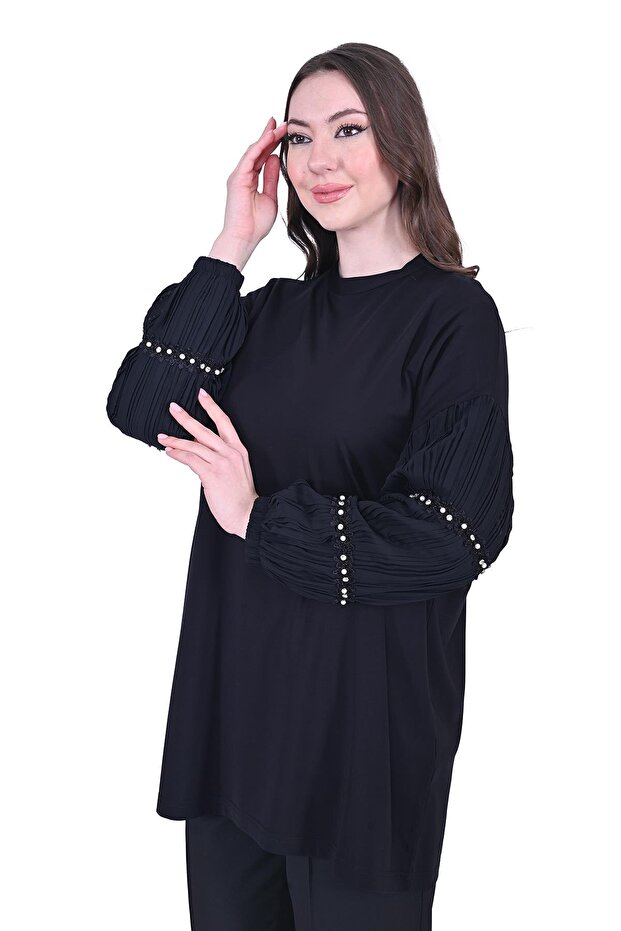 7006 سترة مزينة باللؤلؤ