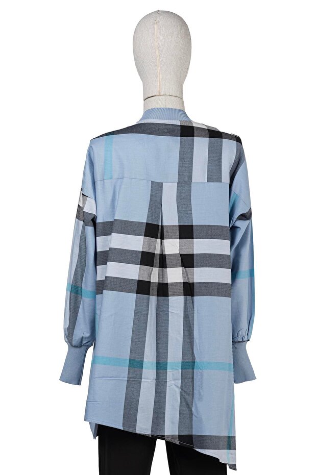 Kareli Gömlek MAVİ - 3