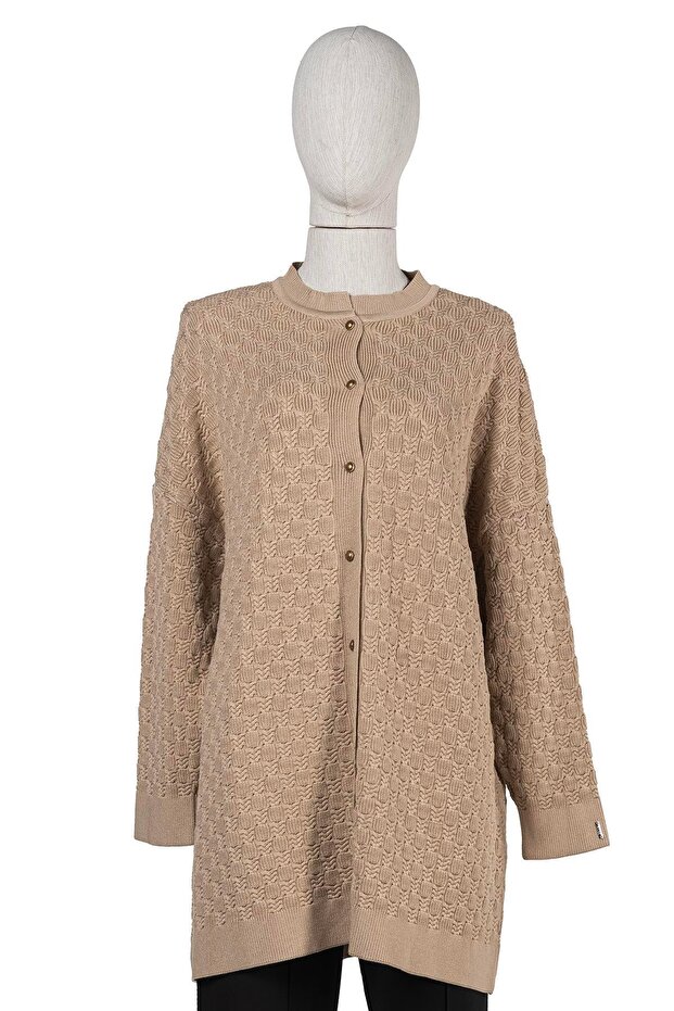 Başak Triko Hırka BEJ - 1