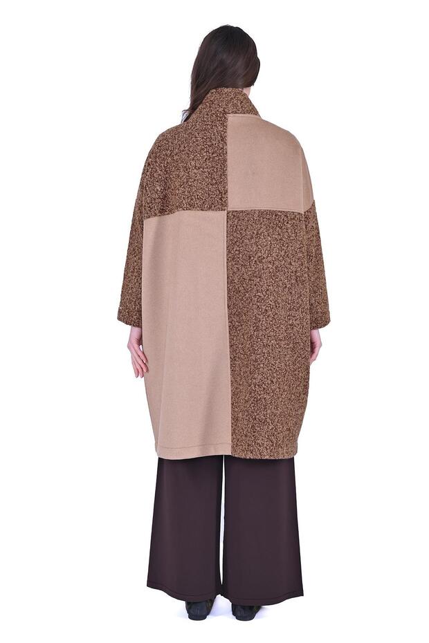 قبعة من صوف البلاط باللون البني - 3