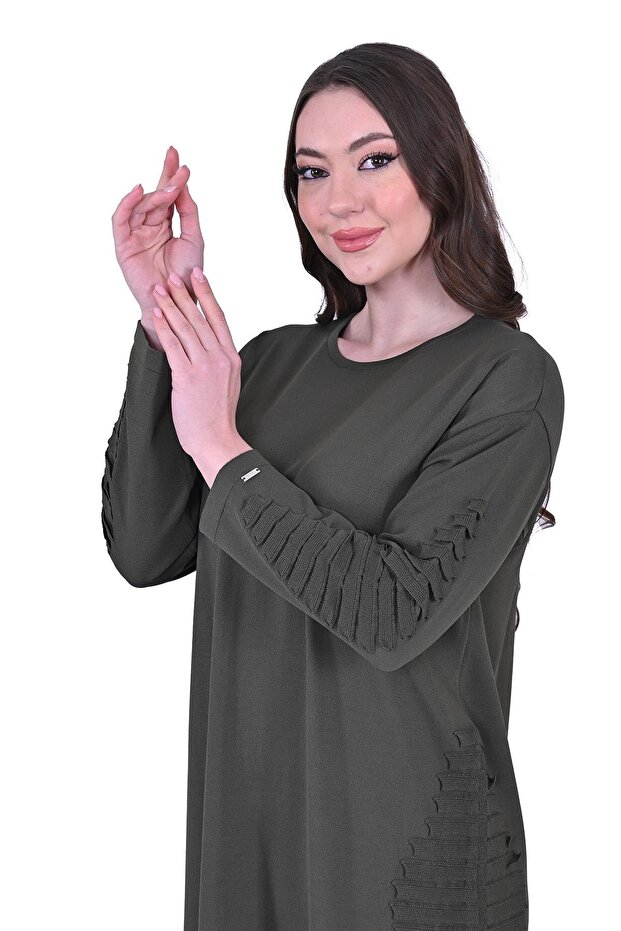 Pramit Knitwear Dress Khaki