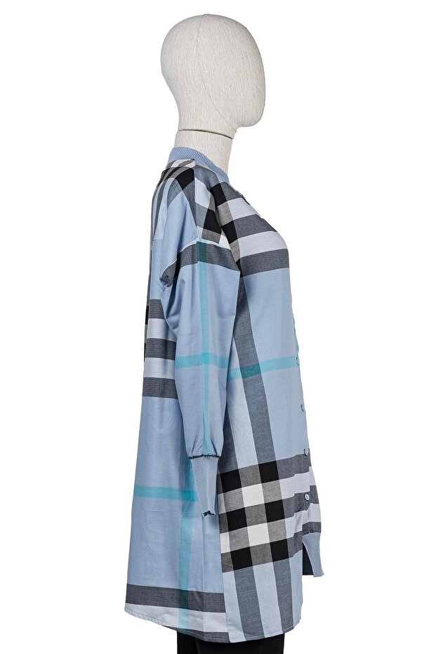 Kareli Gömlek MAVİ - 2