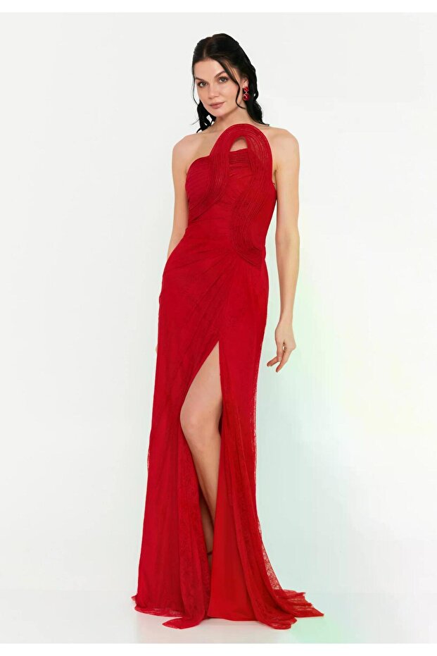 6144DAN DANTEL ELBİSE - 3