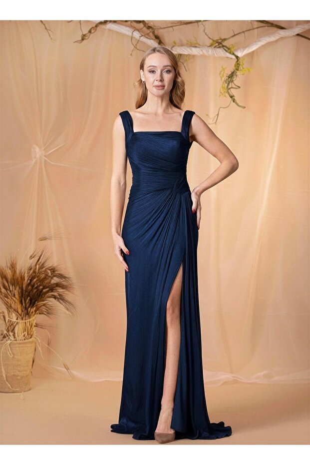 6053ŞİF ŞİFON ELBİSE - 5