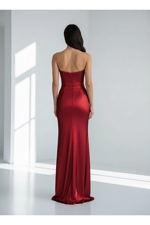 6113SIM STRAPTEZ SİMLİ ELBİSE - 2