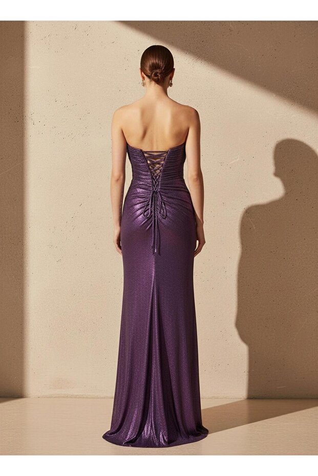 6158SIM LAME SİMLİ ELBİSE - 2