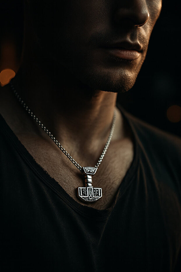 Vikings iskandinav Çekiç Kolye - CSS0024 - 1