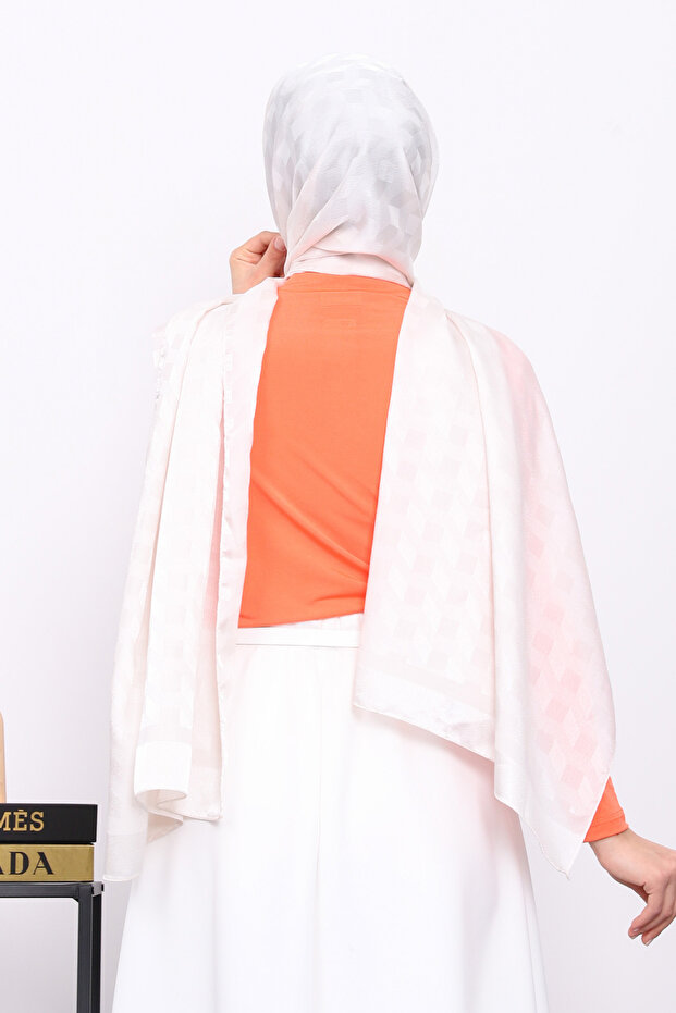 بلوزة رملية برتقالية متدلية من الأمام - 4