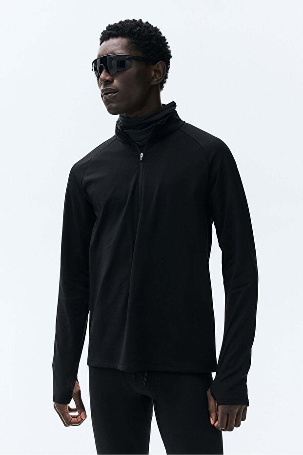 Zip-top midlayer sports top with ThermoMove™