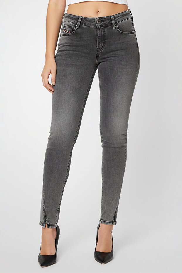 Women D-Jevel Slim Fit Wash Stretchable Denim, Grey