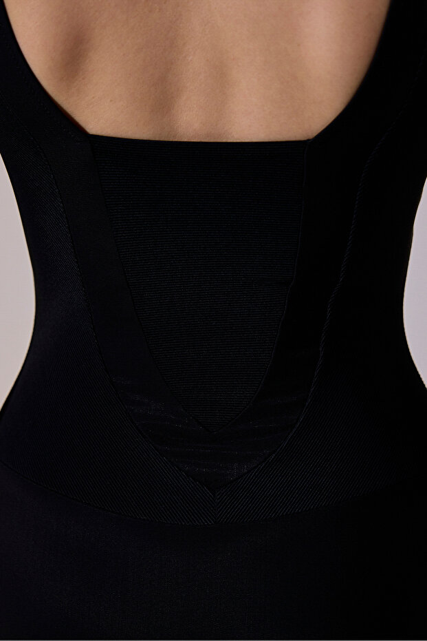 Basic Korseli Siyah Mayo - 6