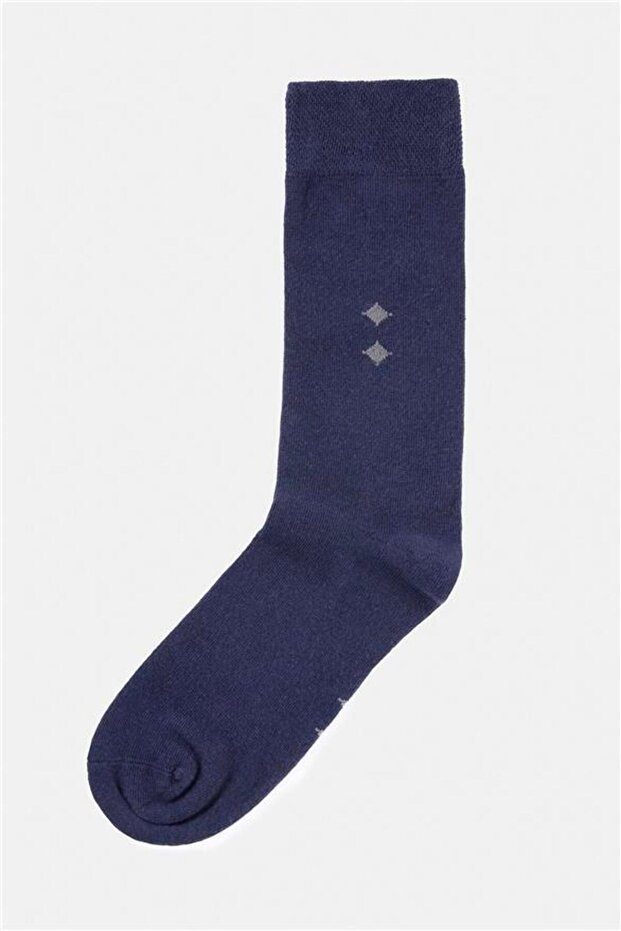 Lacivert Düz Çorap - 2