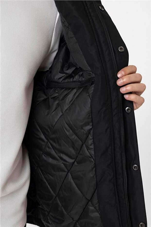 Black Regular Coat - 6