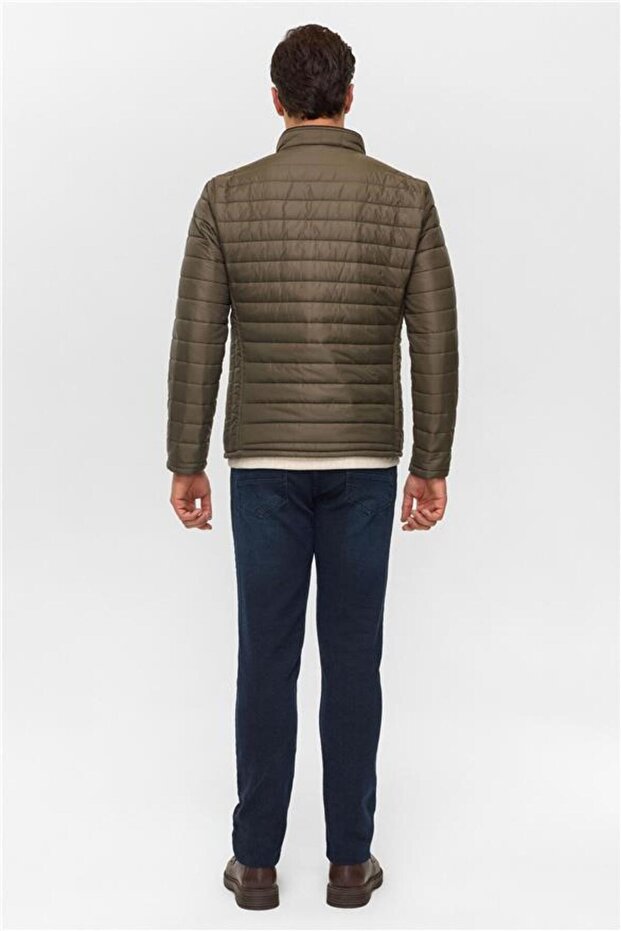 Haki Slim Kapitone Mont - 6