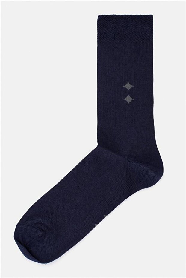 Lacivert Düz Çorap - 2