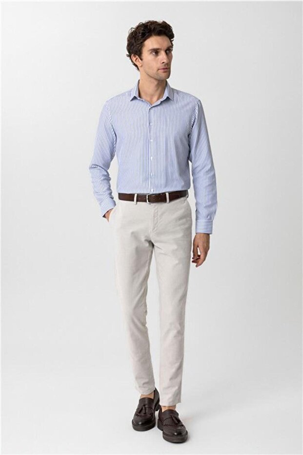 Taş Slim Armürlü Pantolon - 3