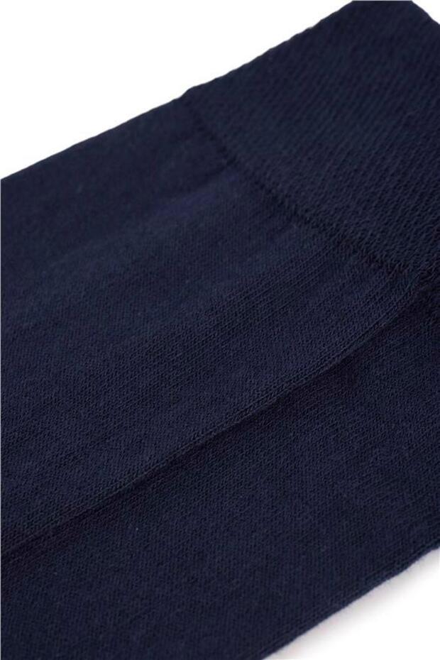Lacivert Düz Çorap - 3