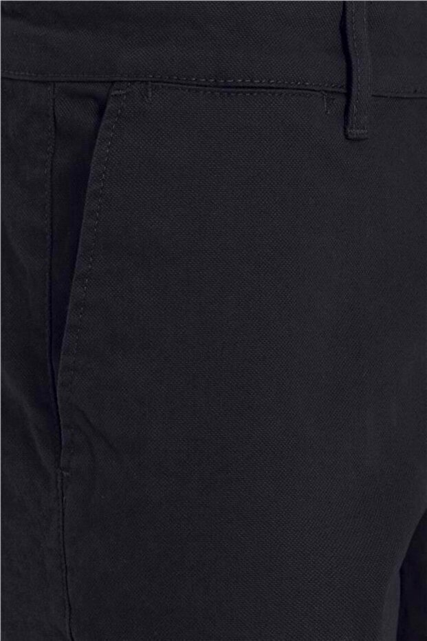 Lacivert Regular Armürlü Pantolon - 2