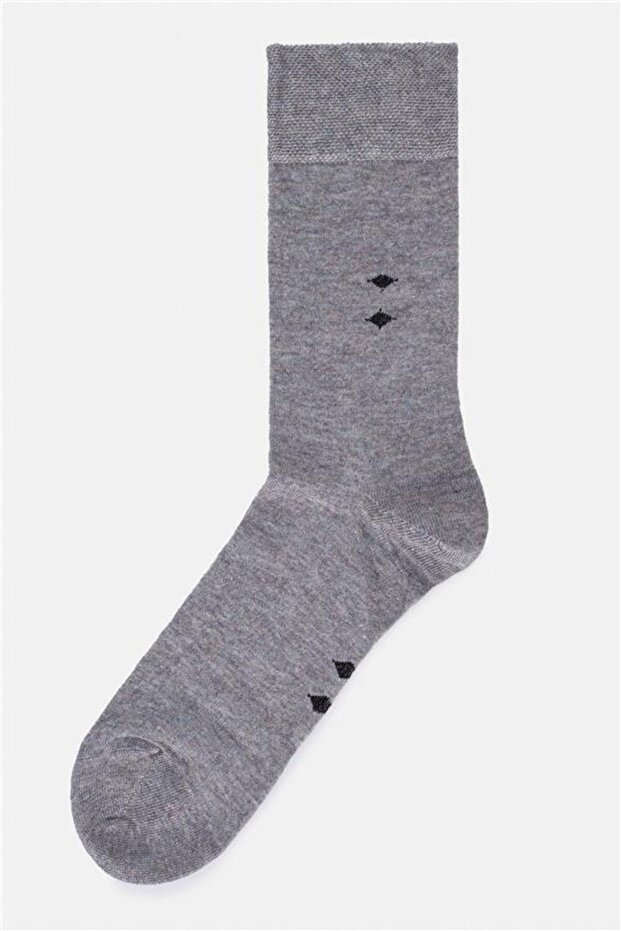 Gri Düz Çorap - 2