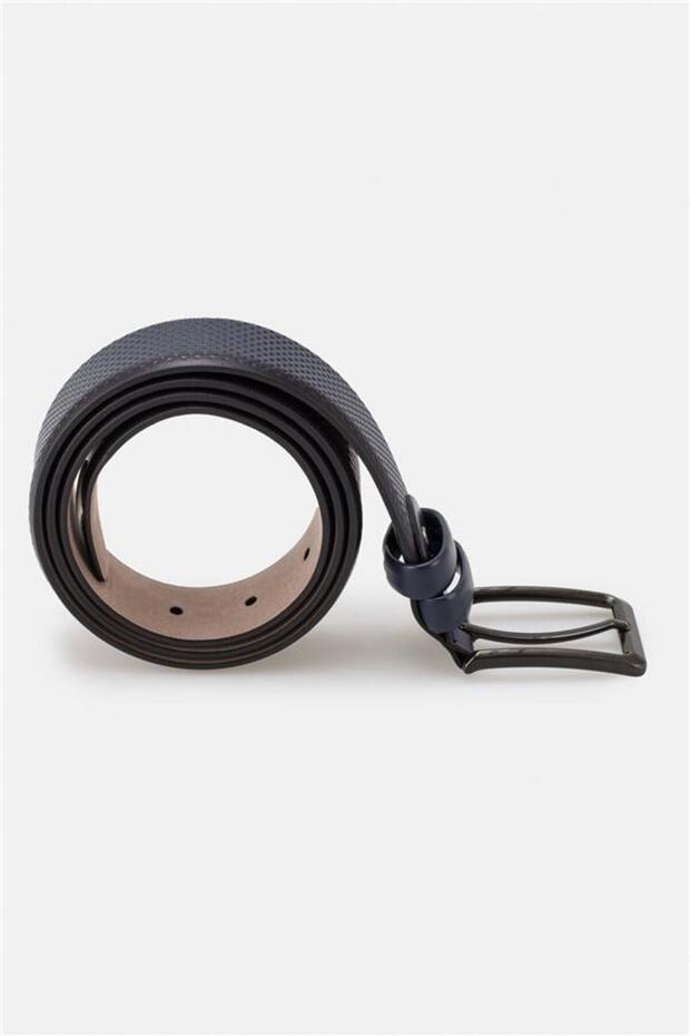 Lacivert Klasik Kemer - 2