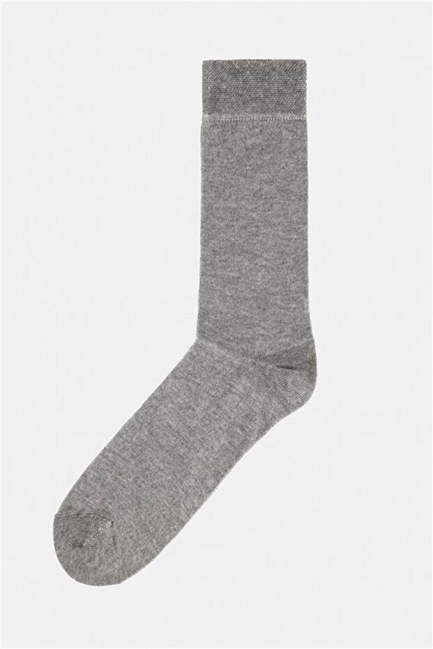 Gri Düz Çorap - 2