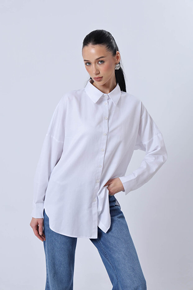 قميص أساسي كبير الحجم - 4