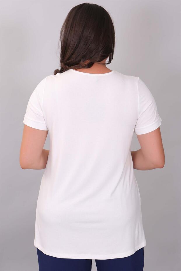 Black-White V-Neck Basic Blouse 2 Pack - 7