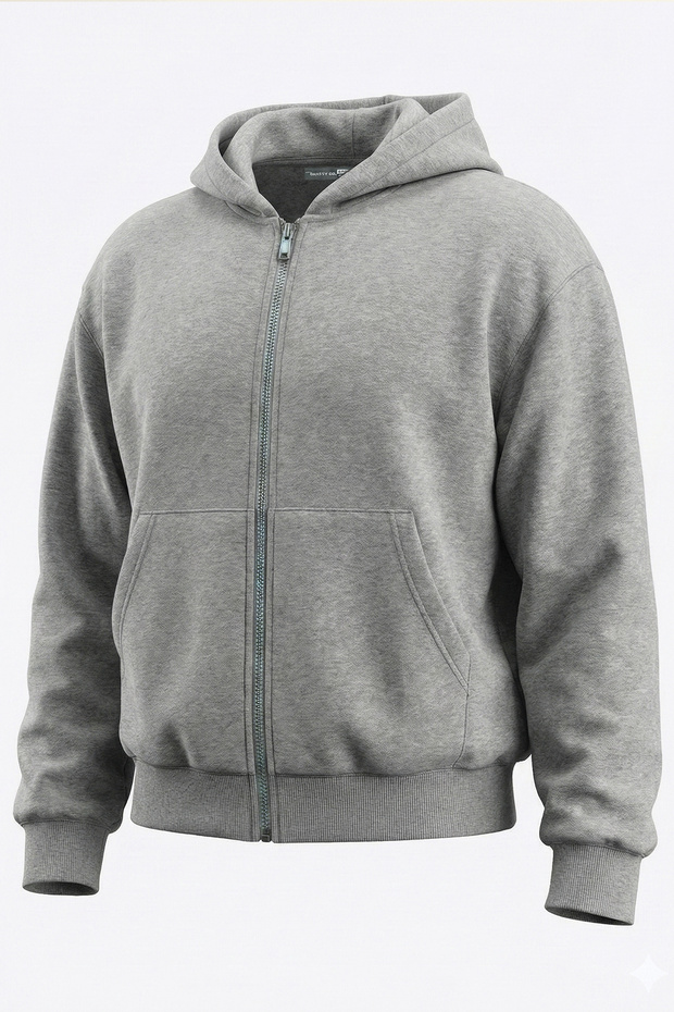 Ghassy Co Erkek Pamuklu Günlük Rahat İlkbahar ve Sonbahar Çok Yönlü Kemer Boy Kapüşonlu Sweatshirt
