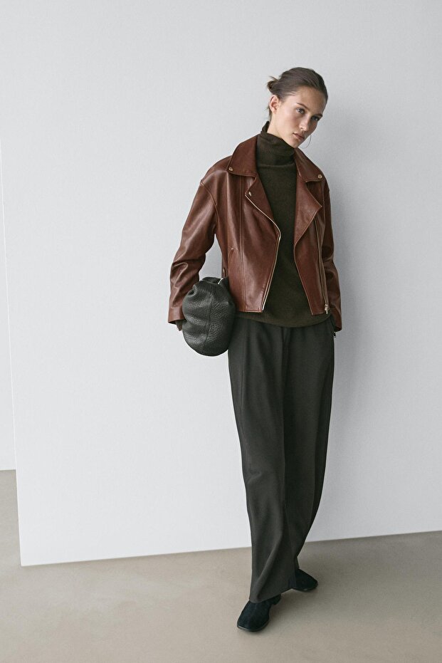 Napa deri biker ceket - 2