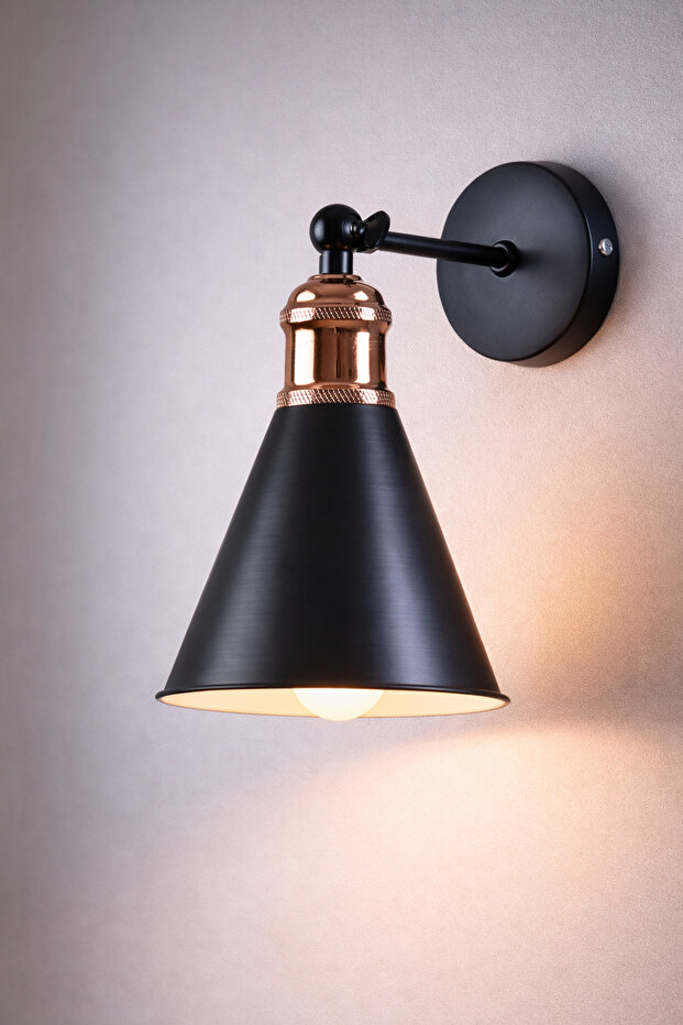 Rustik Aplik Huni Siyah - 1